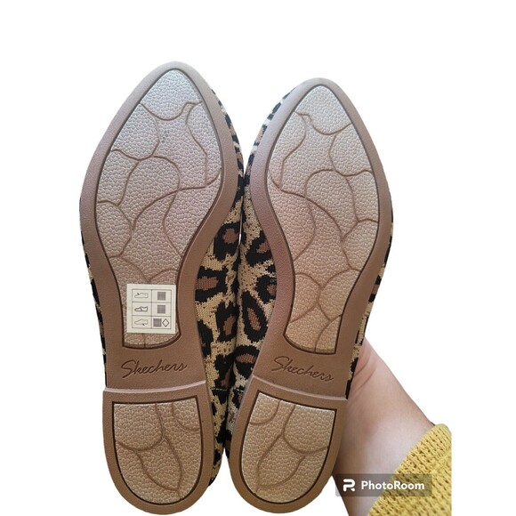 Skechers Cleo Claw-Some Slip On Size 6.5 Fit Leopard Print Memory Foam Comfort - Picture 2 of 5